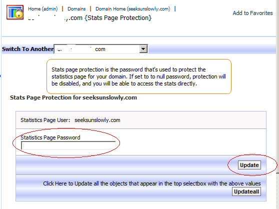 Set awstats visit password pic 1.