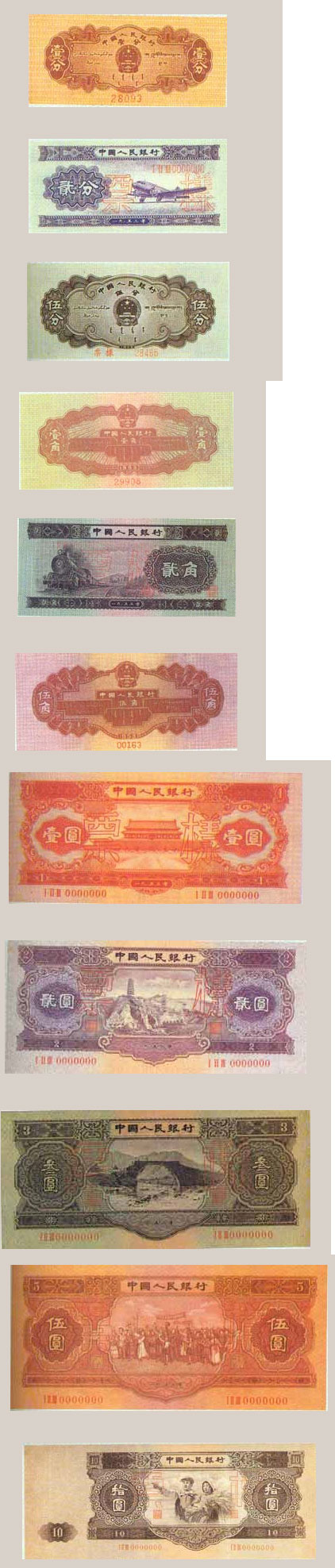 The second set of RMB