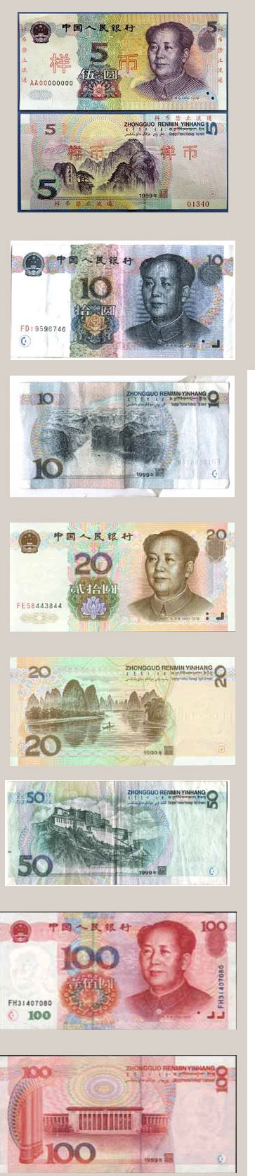 The fifth set of RMB