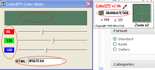 通过已知 HTML 或 RGB 代码得到其他颜色代码