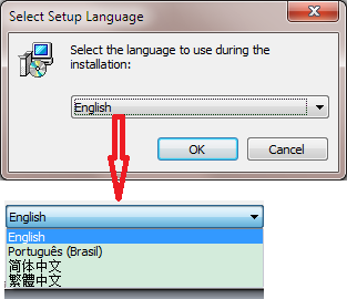 Inno 安装包启动时显示语言列表，并自动选择系统语言。